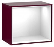 Стелаж для ванної Villeroy & Boch Finion 41,8х35,6х27 см з підсвічуванням МДФ півонія матовий лак/глянсовий білий лак G590GFHB