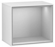 Стелаж для ванної Villeroy & Boch Finion 41,8х35,6х27 см з підсвічуванням МДФ глянсовий білий лак/світло-сірий матовий лак G590GJGF