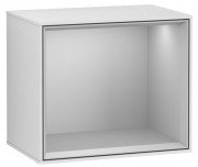 Стелаж для ванної Villeroy & Boch Finion 41,8х35,6х27 см з підсвічуванням МДФ білий матовий лак/світло-сірий матовий лак G590GJMT