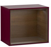 Стелаж для ванної Villeroy & Boch Finion 41,8х35,6х27 см з підсвічуванням МДФ півонія матовий лак/шпон волоського горіха G590GNHB