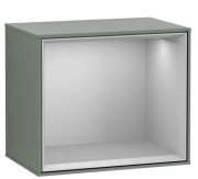 Стеллаж для ванной Villeroy & Boch Finion 41,8х35,6х27 см с подсветкой МДФ оливковый матовый лак/светло-серый матовый лак G590GJGM