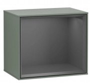 Стелаж для ванної Villeroy & Boch Finion 41,8 х35, 6х27 см з підсвічуванням МДФ оливковий матовий лак/антрацит матовий лак G590GKGM