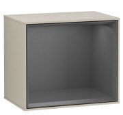 Стеллаж для ванной Villeroy & Boch Finion 41,8х35,6х27 см с подсветкой МДФ песок матовый лак/антрацит матовый лак G590GKHH