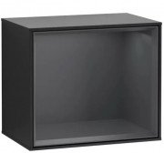 Стелаж для ванної Villeroy & Boch Finion 41,8х35,6х27 см з підсвічуванням МДФ чорний матовий лак / темно-синій матовий лак G590HGPD