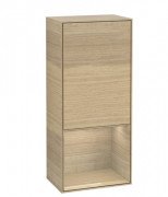 Шафка для ванної Villeroy & Boch Finion 41,8х93,6х27 см петлі праворуч з підсвічуванням ДСП шпон дуба G550PCPC