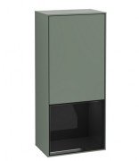 Шафка для ванної Villeroy & Boch Finion 41,8х93,6х27 см петлі праворуч з підсвічуванням МДФ оливковий матовий лак/глянцевий чорний лак G550PHGM