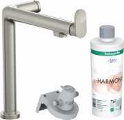 Змішувач для кухні Hansgrohe Aqittura M91 FilterSystem 240 одноважільний сталь 76802800