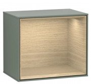 Стеллаж для ванной Villeroy & Boch Finion 41,8х35,6х27 см с подсветкой МДФ оливковый матовый лак/шпон дуба G590PCGM