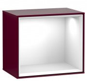 Стеллаж для ванной Villeroy & Boch Finion 41,8х35,6х27 см МДФ пион матовый лак/глянцевый белый лак FD10GFHB