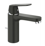 Змішувач для раковини Grohe Eurosmart Cosmopolitan одноважільний з донним клапаном чорний матовий 23325KW0