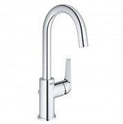 Змішувач для раковини Grohe BauFlow одноважільний з донним клапаном хром 23753000