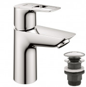 Змішувач для раковини Grohe BauLoop New одноважільний з донним клапаном хром 23883001