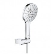 Ручний душ на тримачі Grohe Rainshower Smartactive 130 3-режимний хром 26580000