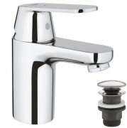 Смеситель для раковины Grohe Eurosmart Cosmopolitan однорычажный с нажимным донным клапаном хром 23927000