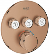 Термостат для душу прихованого монтажу Grohe Grohtherm SmartControl 3 виходи теплий захід сонця матовий 29121DL0