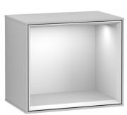 Стелаж для ванної Villeroy & Boch Finion 41,8х35,6х27 см МДФ білий матовий лак/золотий матовий лак FD10MTGJ