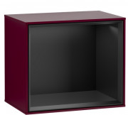 Стеллаж для ванной Villeroy & Boch Finion 41,8х35,6х27 см МДФ пион матовый лак/черный матовый лак FD10PDHB