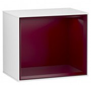 Стеллаж для ванной Villeroy & Boch Finion 41,8х35,6х27 см МДФ глянцевый белый лак/пион матовый лак FD10HBGF