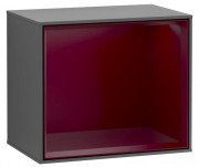 Стеллаж для ванной Villeroy & Boch Finion 41,8х35,6х27 см МДФ антрацит матовый лак/пион матовый лак FD10HBGK