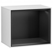 Стеллаж для ванной Villeroy & Boch Finion 41,8х35,6х27 см МДФ белый матовый лак/черный матовый лак FD10PDMT