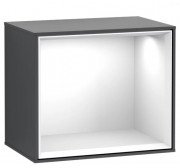 Стеллаж для ванной Villeroy & Boch Finion 41,8х35,6х27 см МДФ темно-синий матовый лак/глянцевый белый лак FD10GFHG