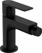 Смеситель для биде Hansgrohe Rebris E однорычажный со сливным гарнитуром черный матовый 72211670