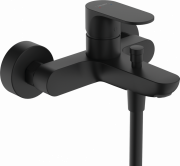 Змішувач для ванної Hansgrohe Rebris S на 2 споживачі настінний одноважільний чорний матовий 72443670