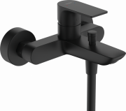 Змішувач для ванної Hansgrohe Rebris E на 2 споживача настінний одноважільний чорний матовий 72450670