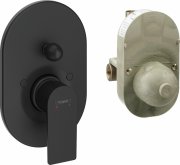 Смеситель скрытого монтажа Hansgrohe Rebris E однорычажный черный матовый 72458670