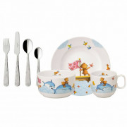 Детский столовый сервиз Villeroy & Boch New Happy as a Bear 7 предметов премиум фарфор 14-8664-8435