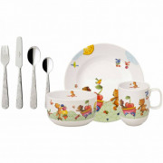 Дитячий столовий сервіз Villeroy & Boch New Hungry as a Bear 7 предметів преміум порцеляна 14-8665-8435