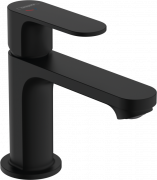 Змішувач для раковини Hansgrohe Rebris S CoolStart одноважільний зі зливним гарнітуром чорний матовий 72513670