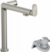 Смеситель для кухни Hansgrohe Aqittura M91 FilterSystem 240 однорычажный сталь 76804800