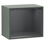 Стеллаж для ванной Villeroy & Boch Finion 41,8х35,6х27 см МДФ оливковый матовый лак/темно-синий матовый лак FD10HGGM