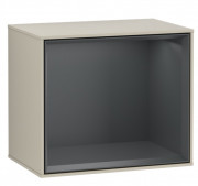 Стеллаж для ванной Villeroy & Boch Finion 41,8х35,6х27 см МДФ песок матовый лак/темно-синий матовый лак FD10HGHH