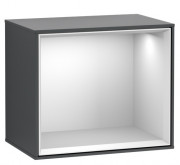 Стеллаж для ванной Villeroy & Boch Finion 41,8х35,6х27 см МДФ темно-синий матовый лак/белый матовый лак FD10MTHG