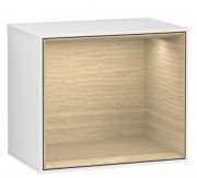 Стеллаж для ванной Villeroy & Boch Finion 41,8х35,6х27 см МДФ глянцевый белый лак/шпон дуба FD10PCGF