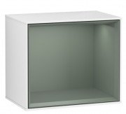 Стелаж для ванної Villeroy & Boch Finion 41,8х35,6х27 см МДФ глянсовий білий лак/оливковий матовий лак FD10GMGF