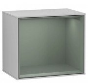 Стеллаж для ванной Villeroy & Boch Finion 41,8х35,6х27 см МДФ светло-серый матовый лак/оливковый матовый лак FD10GMGJ