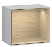 Стелаж для ванної Villeroy & Boch Finion 41,8х35,6х27 см МДФ світло-сірий матовий лак/шпон дуба FD10PCGJ