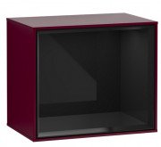 Стеллаж для ванной Villeroy & Boch Finion 41,8х35,6х27 см МДФ пион матовый лак/глянцевый черный лак FD10PHHB