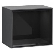 Стеллаж для ванной Villeroy & Boch Finion 41,8х35,6х27 см МДФ темно-синий матовый лак/глянцевый черный лак FD10PHHG