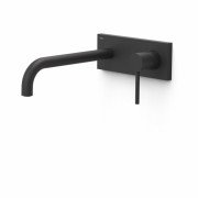 Змішувач для раковини Tres Study Exclusive одноважільний настінний чорний матовий 26230012NM