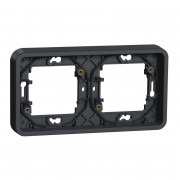 Рамка 2-постовая Schneider Electric Mureva Styl горизонтальная IP55 антрацит MUR34101