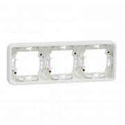 Рамка 3-постова Schneider Electric Mureva Styl горизонтальна IP55 білий MUR39109