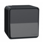 Выключатель кнопочный Schneider Electric Mureva Styl IP55 антрацит MUR35026
