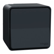 Вимикач прохідної Schneider Electric Mureva Styl 1-клавішний схема 6 IP55 антрацит MUR35021