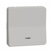 Механизм кнопочного выключателя Schneider Electric Mureva Styl с подсветкой IP55 белый MUR39127