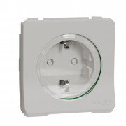 Механизм розетки Schneider Electric Mureva Styl с заземлением и шторками IP55 белый MUR39134