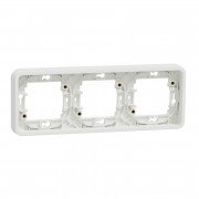 Рамка 3-постовая Schneider Electric Mureva Styl горизонтальная IP55 белый MUR39109